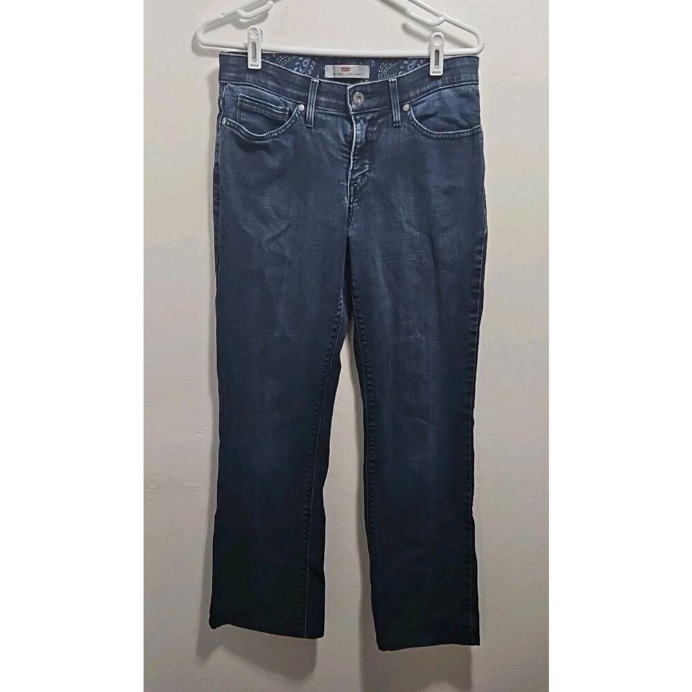 Levi's Womens Jeans 8 M Blue 525 Perfect Waist Bootcut Elastic Waistband Stretch